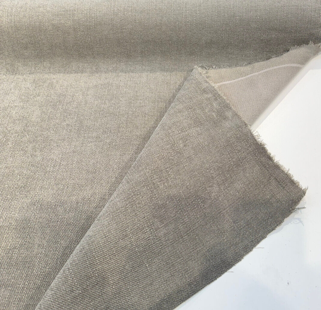 Crypton Performance Finesse Stone Chenille Upholstery Fabric - Stone Taupe Gray, 54" Width (1 Yard)