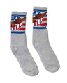 USA-Made Striped Crew Socks