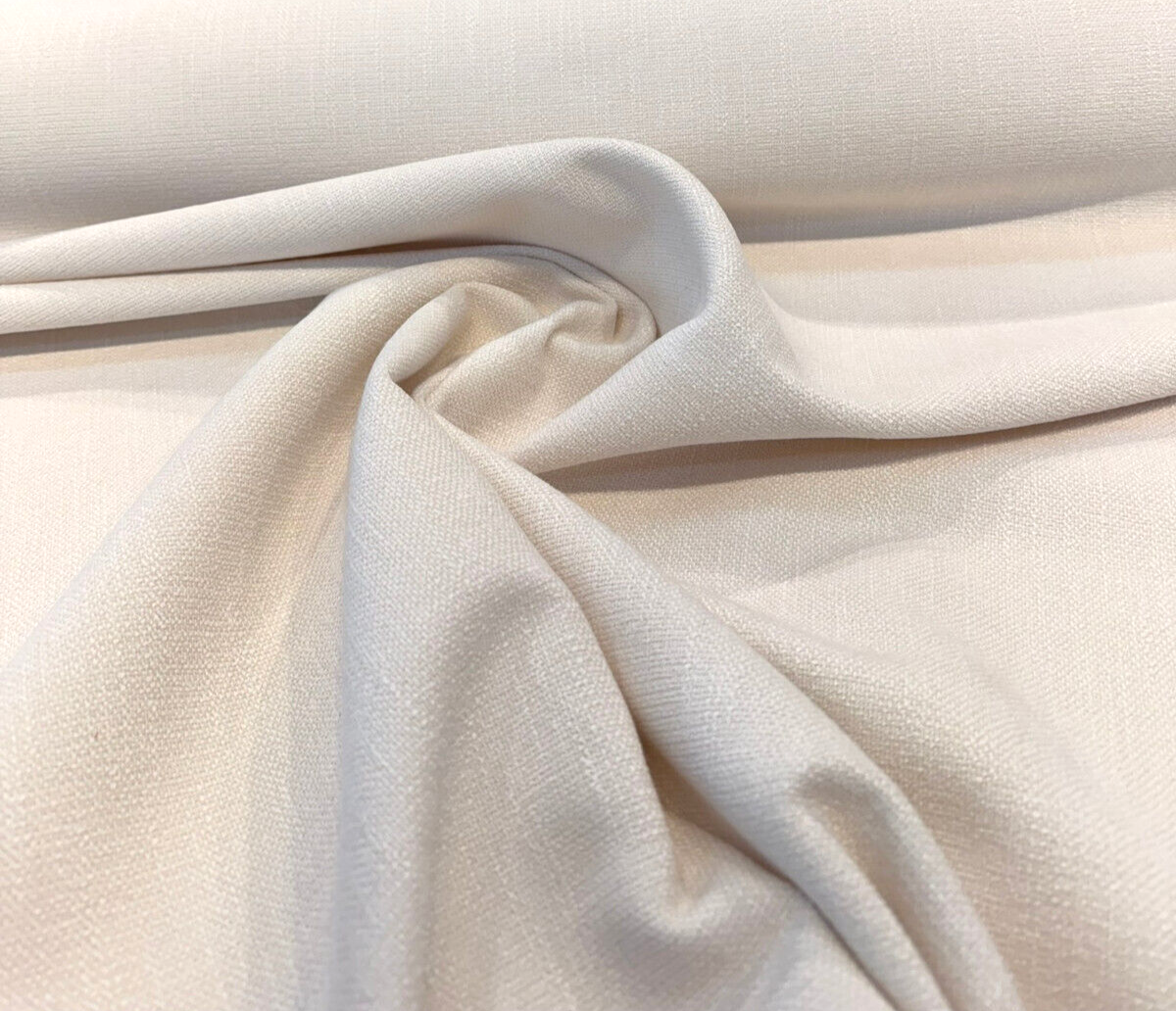 Crypton Performance Finesse Chenille Upholstery Fabric - Ivory Snow, 54" Width (1 Yard)