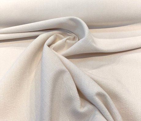 Crypton Performance Finesse Chenille Upholstery Fabric - Ivory Snow, 54" Width (1 Yard)