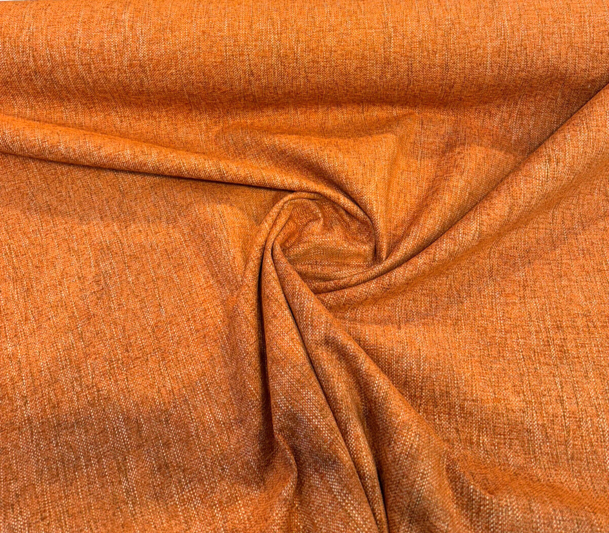 Crypton Performance Chenille Upholstery Fabric - Orange Paprika, Endure, 54" Width (1 Yard)