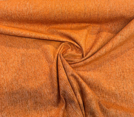 Crypton Performance Chenille Upholstery Fabric - Orange Paprika, Endure, 54" Width (1 Yard)