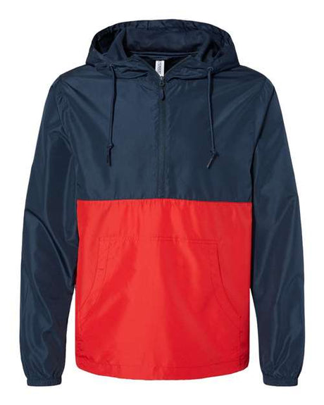 Unisex Lightweight Quarter-Zip Windbreaker Pullover Jacket