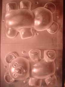 3D Large Teddy Bear Chocolate Mold - 2 Pieces