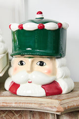 6" Ceramic Nutcracker Container - 2 Assorted