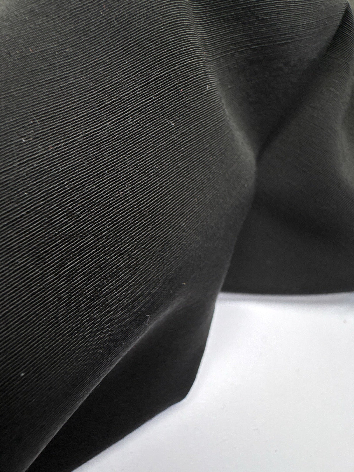 Wool Rep Weave Fabric Black