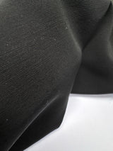 Wool Rep Weave Fabric Black