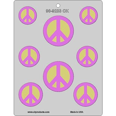 Peace Sign Assortment Chocolate Mold