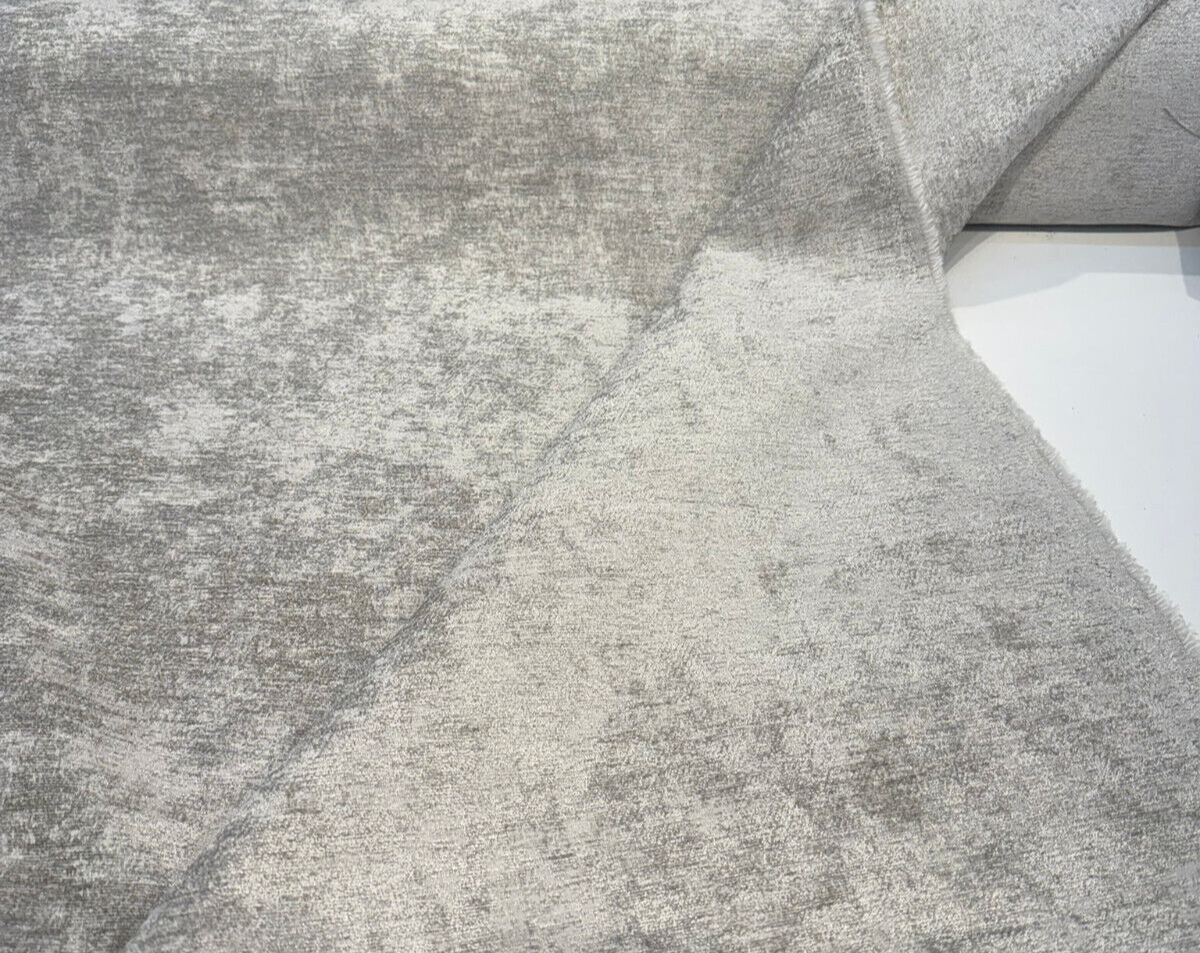 High Garden Dove Gray Chenille Upholstery Fabric - Dove Gray, Heavy Upholstery, 56" Width (1 Yard)