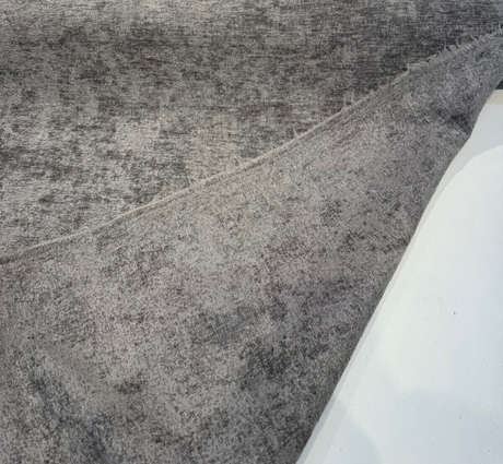 High Garden Chenille Upholstery Fabric - Charcoal Gray, 56" Width (1 Yard)