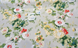 Waverly Alcea Poppy 100 Percent Cotton Fabric - Floral Print, Poppy Red, Dusk Blue, Fern, Golden, White, 54" Width (1 Yard)