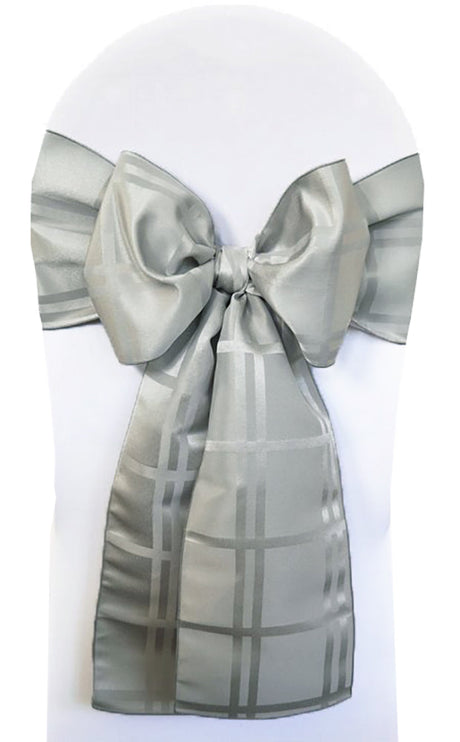 Plaid Jacquard Chair Sash Sample