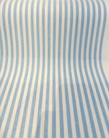 Sunbrella Two Tone Ticking Look Stripe Pool Blue Outdoor Fabric - Pool Blue Two-Tone Ticking Stripe, 54" Width (1 Yard)