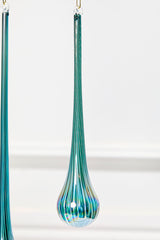 9" - 12" Blue Glass Drop Ornament