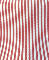 Sunbrella Two Tone Red Salsa Ticking Look Stripe Outdoor Upholstery Fabric - Salsa Red Ticking Look Stripe, 54" Width (1 Yard)