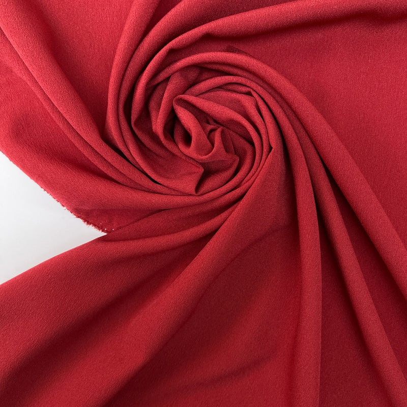 Red Crepe Fabric