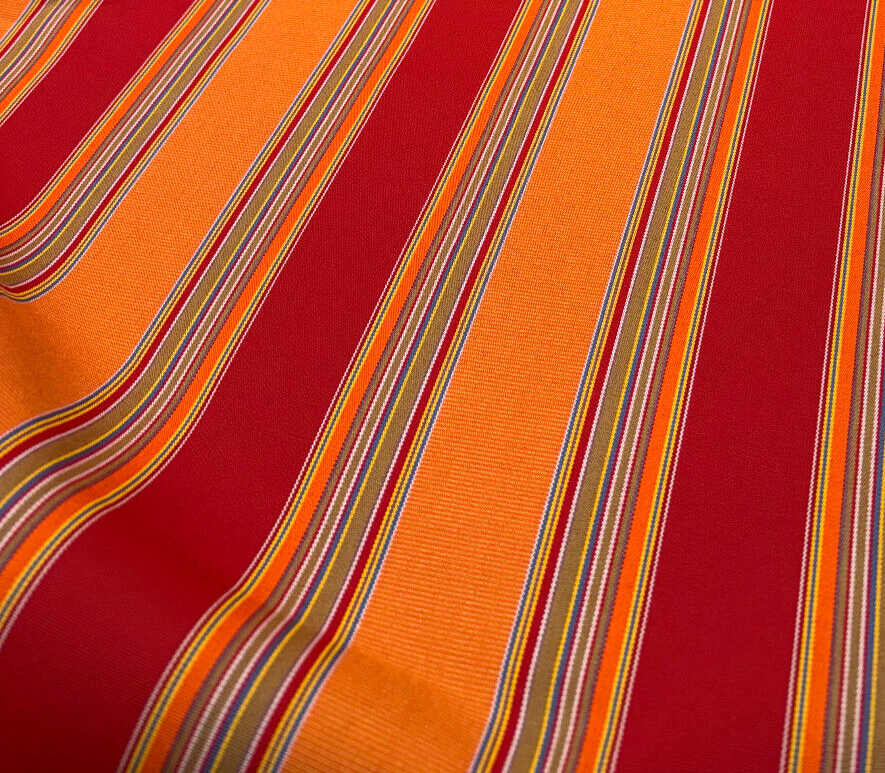 Sunbrella Bravada Salsa Acrylic Fabric - Salsa Stripe, 54" Width, 5601-0000 (1 Yard)