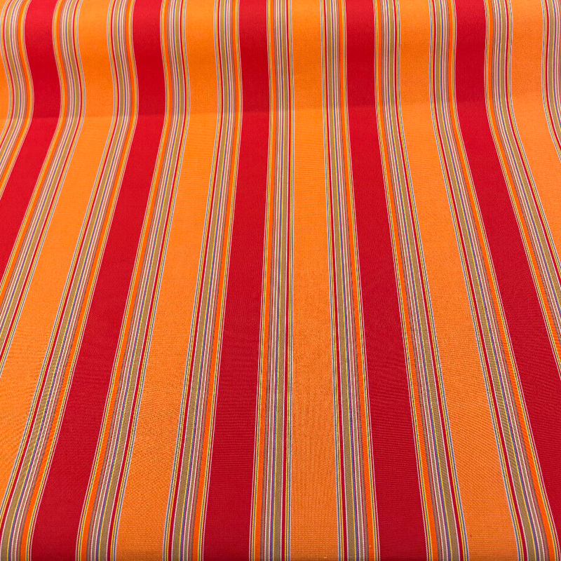 Sunbrella Bravada Salsa Acrylic Fabric - Salsa Stripe, 54" Width, 5601-0000 (1 Yard)