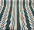 Aspen Green Stripe 100 Percent Solution Dyed Acrylic Fabric - Green, Beige, Ivory Stripes, 54" Width (1 Yard)