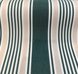 Aspen Green Stripe 100 Percent Solution Dyed Acrylic Fabric - Green, Beige, Ivory Stripes, 54" Width (1 Yard)