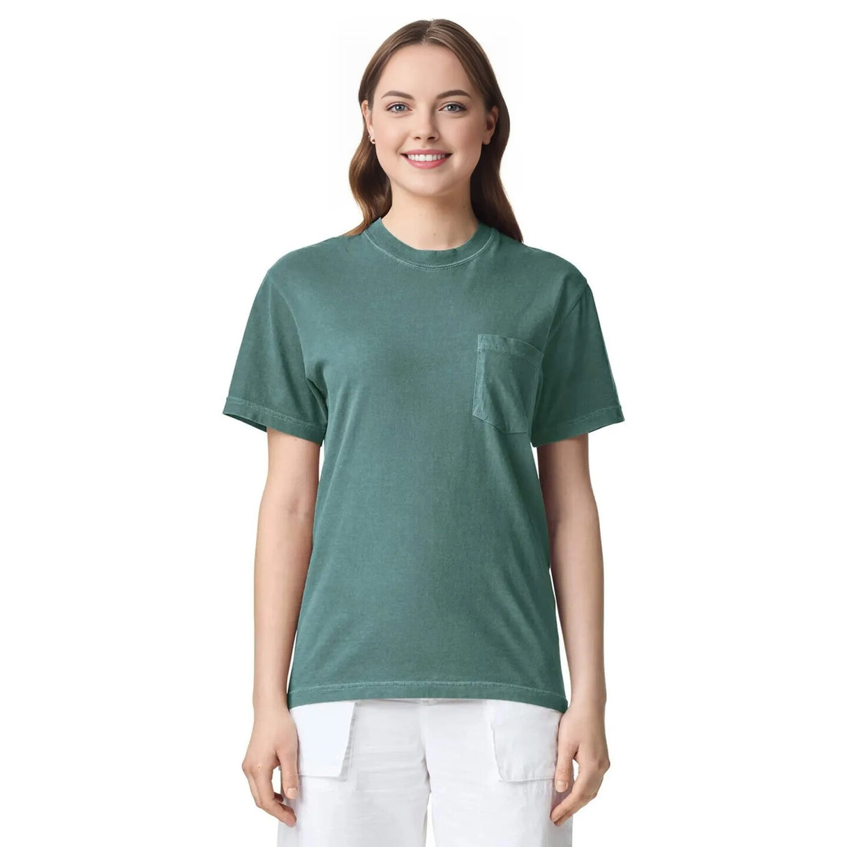 Comfort Colors® Garment-Dyed Heavyweight Pocket Crewneck Short Sleeve T-Shirt