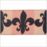 1.5" Rust Combo/Black French Jacquard Ribbon