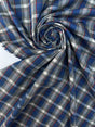 Cotton Tweed Gray-Blue Checked