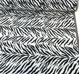 Sunbrella Veranda Black Reversible Outdoor Performance Acrylic Fabric - Black And White Zebra-Like Pattern, 54" Width (By The Yard)