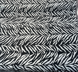 Sunbrella Veranda Black Reversible Outdoor Performance Acrylic Fabric - Black And White Zebra-Like Pattern, 54" Width (By The Yard)