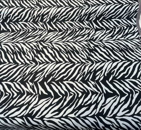 Sunbrella Veranda Black Reversible Outdoor Performance Acrylic Fabric - Black And White Zebra-Like Pattern, 54" Width (By The Yard)