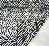 Sunbrella Veranda Black Reversible Outdoor Performance Acrylic Fabric - Black And White Zebra-Like Pattern, 54" Width (By The Yard)