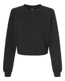 Women's Crop Raglan Fleece Crewneck Sweatshirt