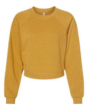 Women's Crop Raglan Fleece Crewneck Sweatshirt