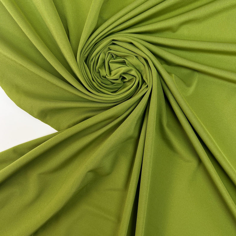 Green Stretch Knitted Fabric