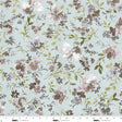 Cotton Wideback Fabric Dusty Blue Garden Whispers 118"