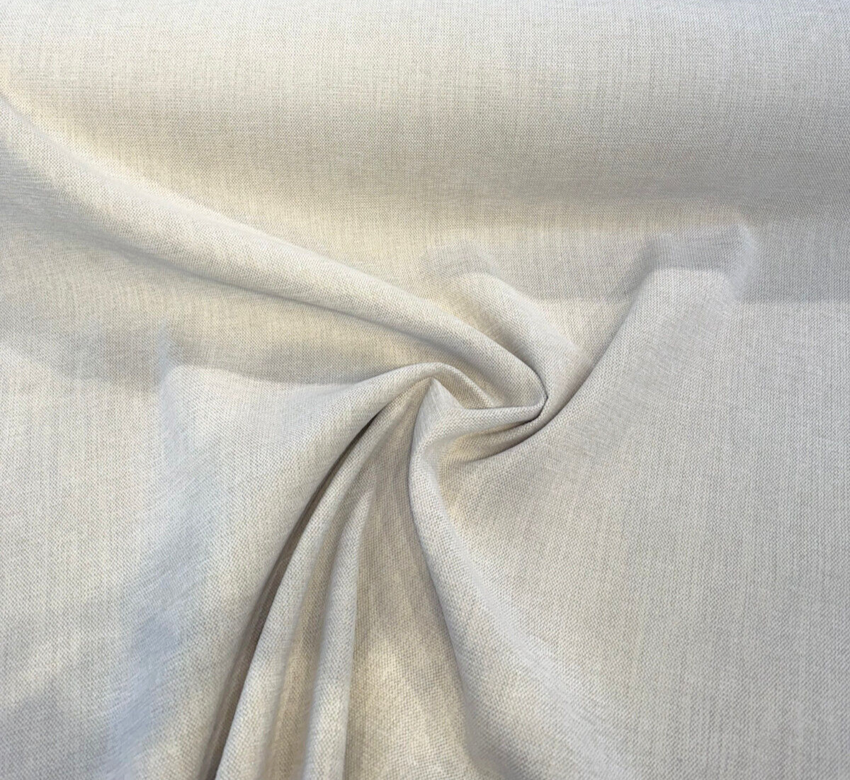 Disco Linen Chenille Upholstery Fabric - Linen Beige, 56" Width (1 Yard)