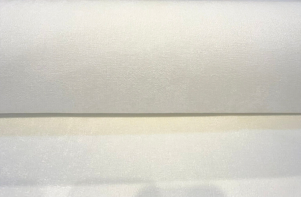 Jessica Snow Crypton Performance Chenille Upholstery Fabric - Snow White, 56" Width (1 Yard)