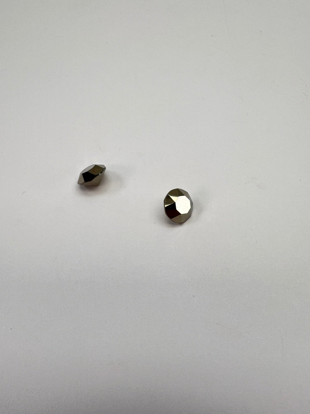 Silver Sewing Notions With Crystals