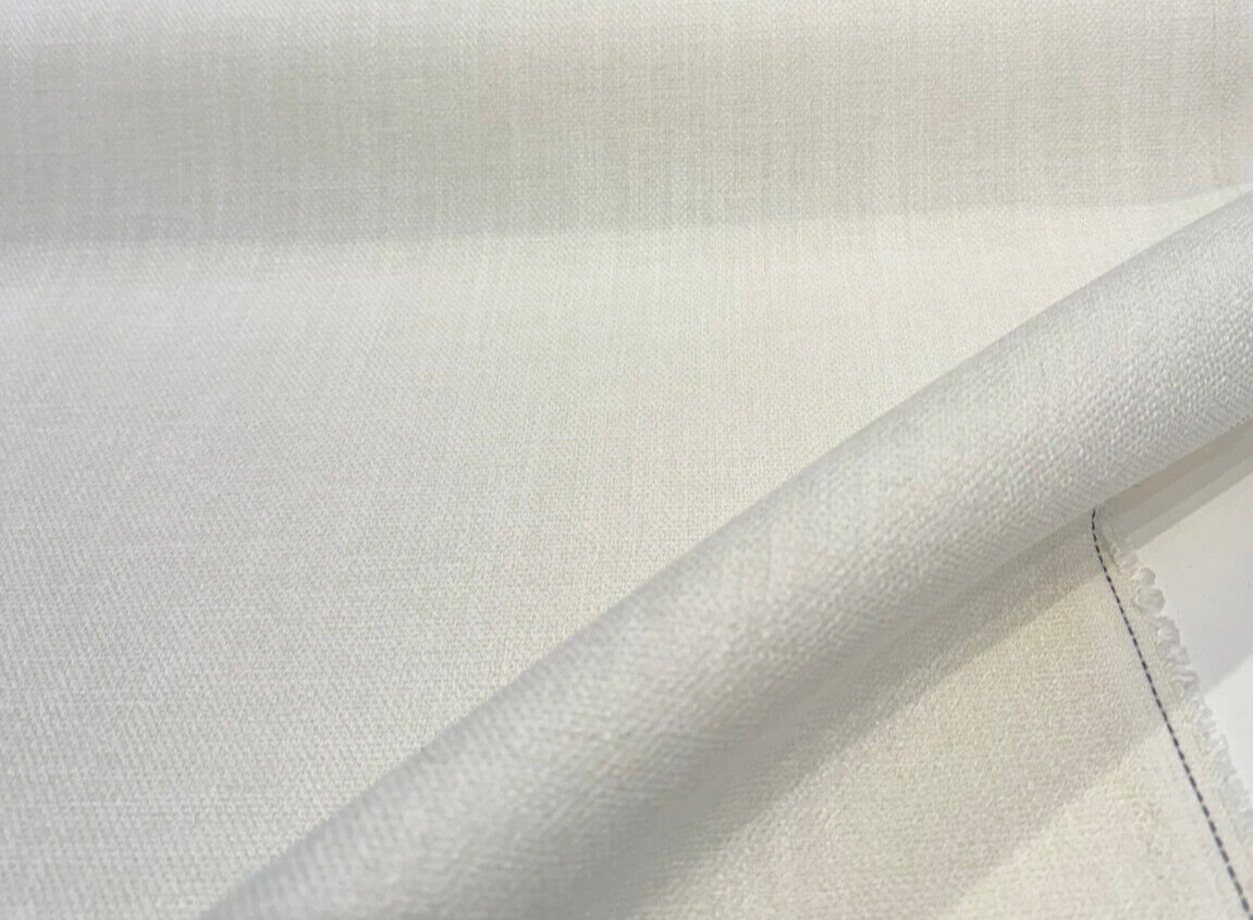 Crypton Performance Sense 100 Percent Polyester Fabric - Snow Beige Upholstery, 56" Width (1 Yard)
