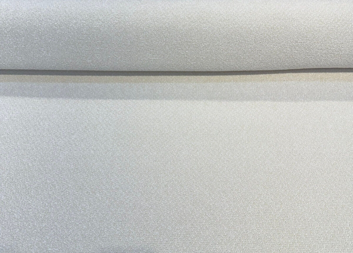 Awassi Oat Boucle Beaulieu Cream Belgian Upholstery Fabric - Oat Cream, Textured Boucle Weave, 56" Width (1 Yard)