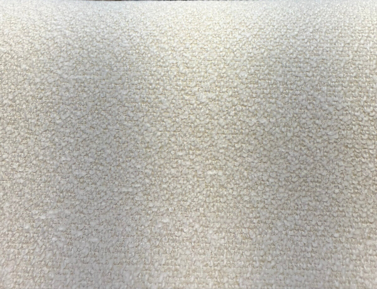 Awassi Oat Boucle Beaulieu Cream Belgian Upholstery Fabric - Oat Cream, Textured Boucle Weave, 56" Width (1 Yard)