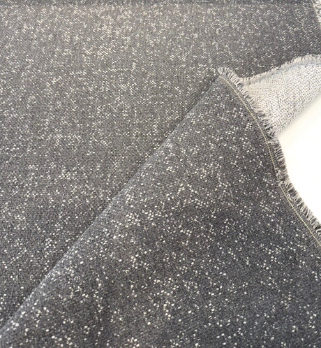 Sunbrella Tweeds ReTweed Collection Solution Dyed Acrylic Fabric - Greystone Textured Tweed, 54" Width (1 Yard)