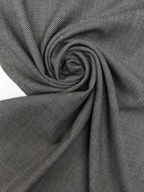 Wool Blend Tweed Black Gray