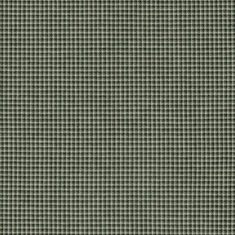 Sunbrella Lore Moss Green Backed Acrylic Fabric - Small Scale Houndstooth, 54" Width (1 Yard)