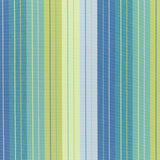 Sunbrella Seville Seaside Acrylic Fabric - Blue Green Stripe, 54" Width (1 Yard)