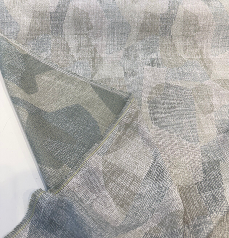 Outcrop Agave Sunbrella Solution Dyed Acrylic Chenille Fabric - Green Beige Gray Organic Pattern, 54" Width (1 Yard)