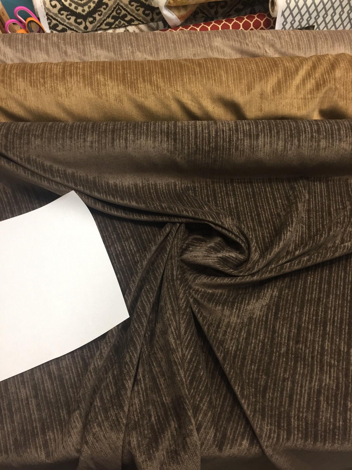 P Kaufman Kismet Woven Polyester Fabric - Walnut, Drapery Upholstery, 58" Width (1 Yard)