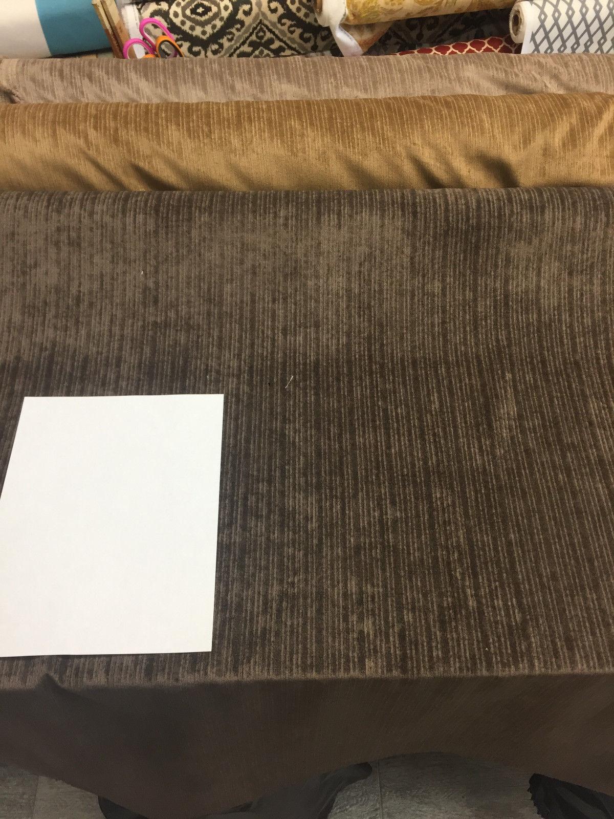 P Kaufman Kismet Woven Polyester Fabric - Walnut, Drapery Upholstery, 58" Width (1 Yard)
