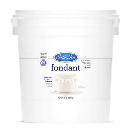 Satin Ice White Rolled Fondant, 20 Pounds