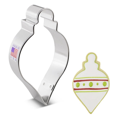 Cookie Cutter Ornament Teardrop Bauble 4" - 8202A